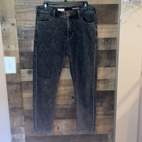 Anthropologie Pilcro and the Letterpress Black Wash Jeans with Paint Splatter - Picture 1 of 6